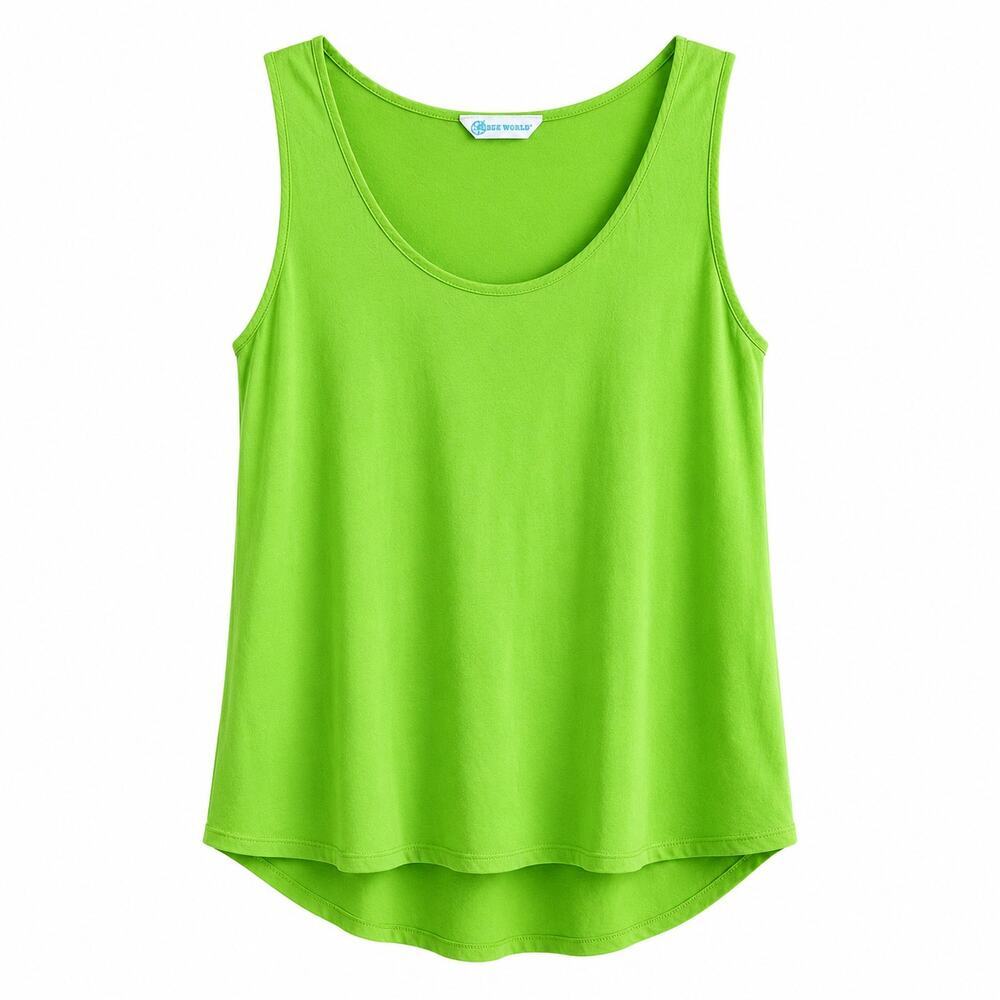 Jams World Wasabi Green Tank Top Women's Small Lightweight Relaxed Hawaiian
